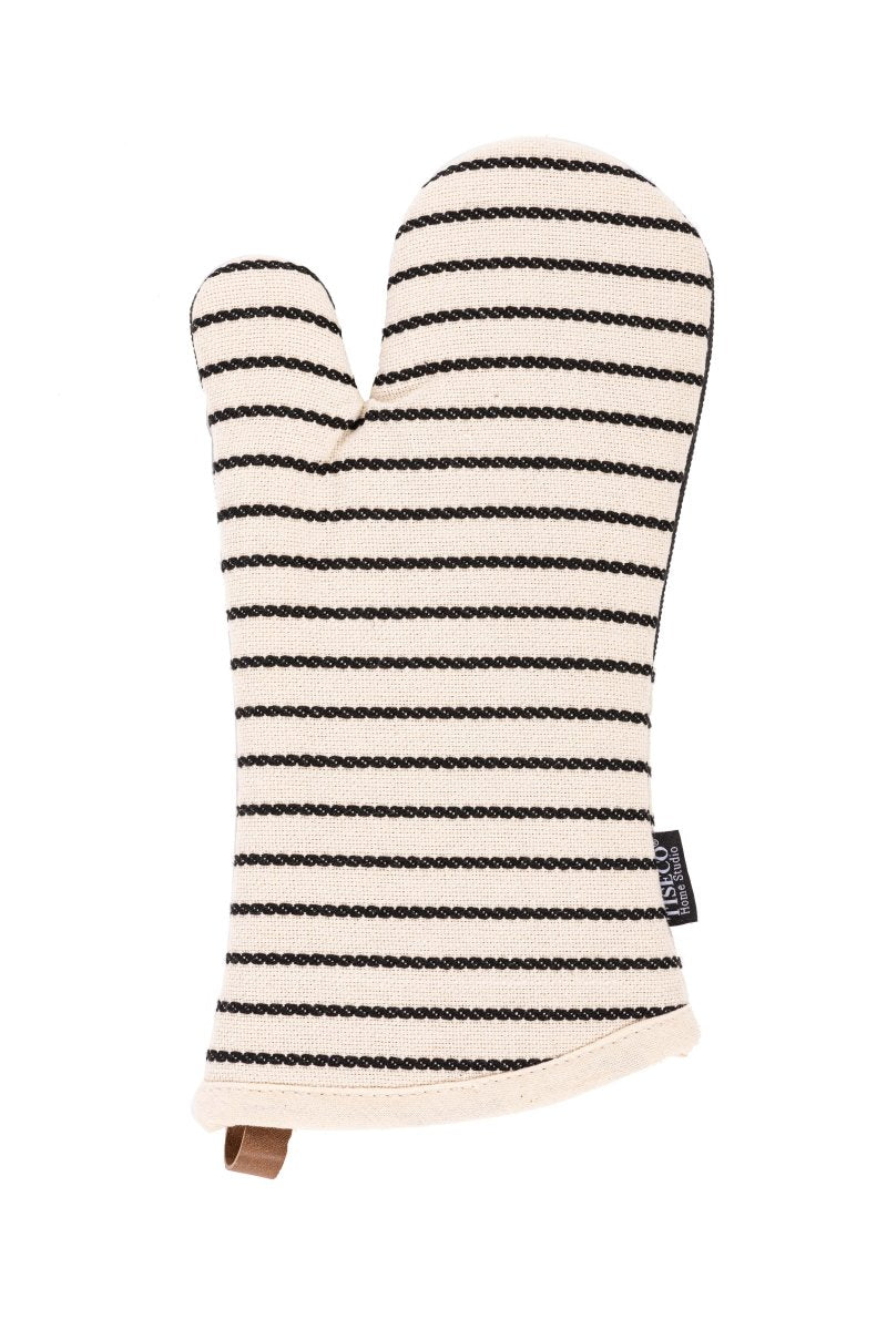 Ofenhandschuh SHERLOCK Cable 2er Set 17x33cm Schwarz