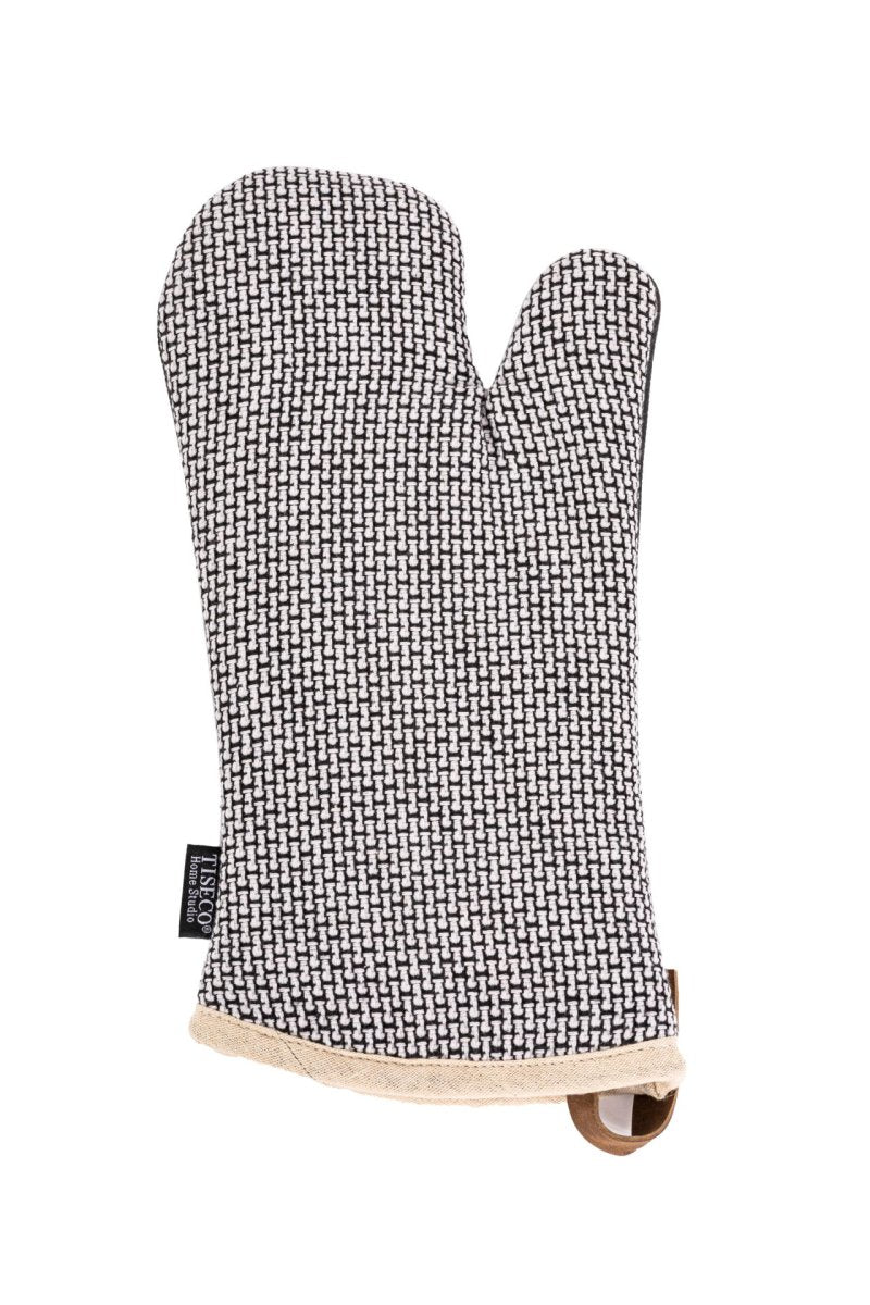 Ofenhandschuh SHERLOCK Bricks 2er Set 17x33cm Schwarz