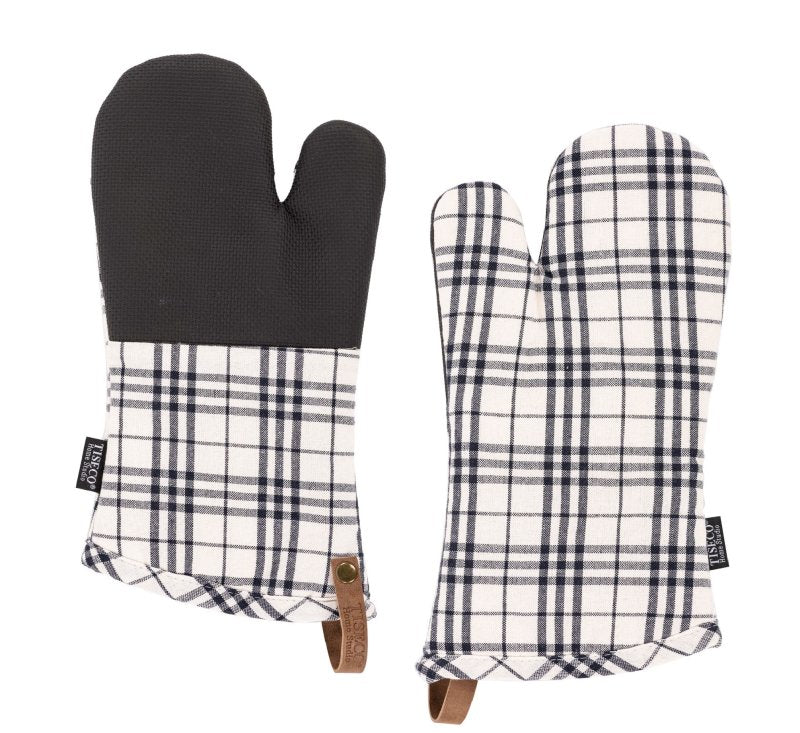 SHERLOCK Ofenhandschuh Checker 2tlg. Schwarz,Weiss