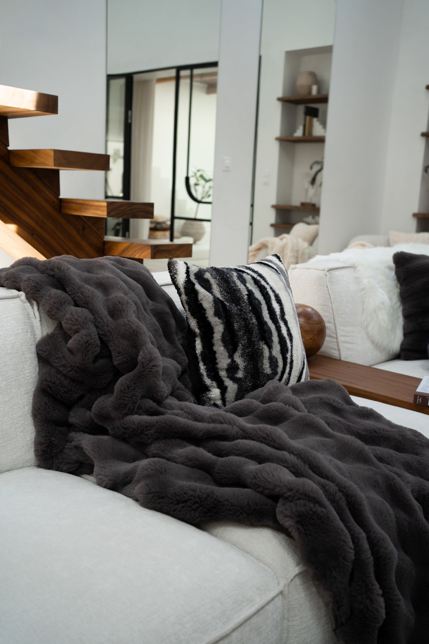 Bubble Decke Rabbit Stripe 130x180cm