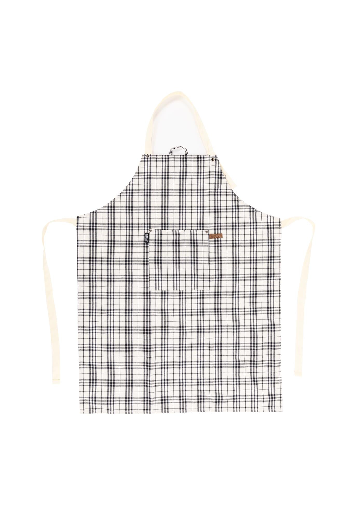 Schürze SHERLOCK Checker 68x85cm Schwarz