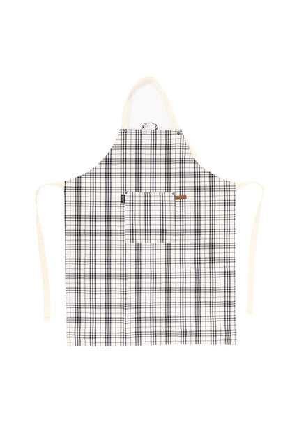Schürze SHERLOCK Checker 68x85cm Schwarz